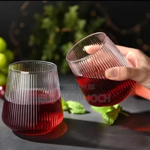 Long Exquisite Ribbed Glass