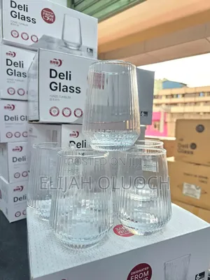 Long Exquisite Ribbed Glass