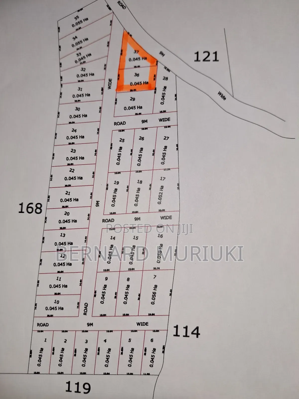 2no 50x100 Plots on Sale at Kivandini