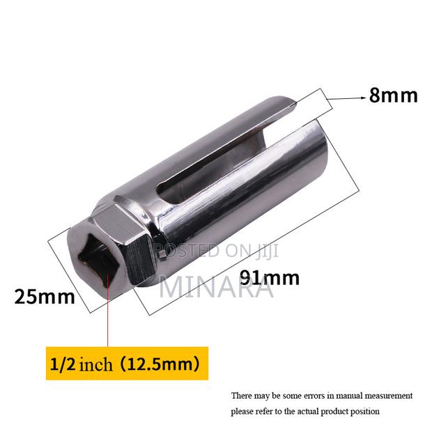 Oxygen Sensor Socket, 1/2" Drive X 22mm, O2 Sensor Removal Tool - thumbnail 2