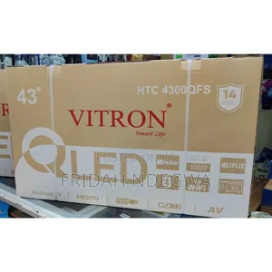 Vitron 43" Qled Smart Android Frameless With Bluetooth