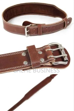 Weight Lifting Belt Leather - thumbnail 2