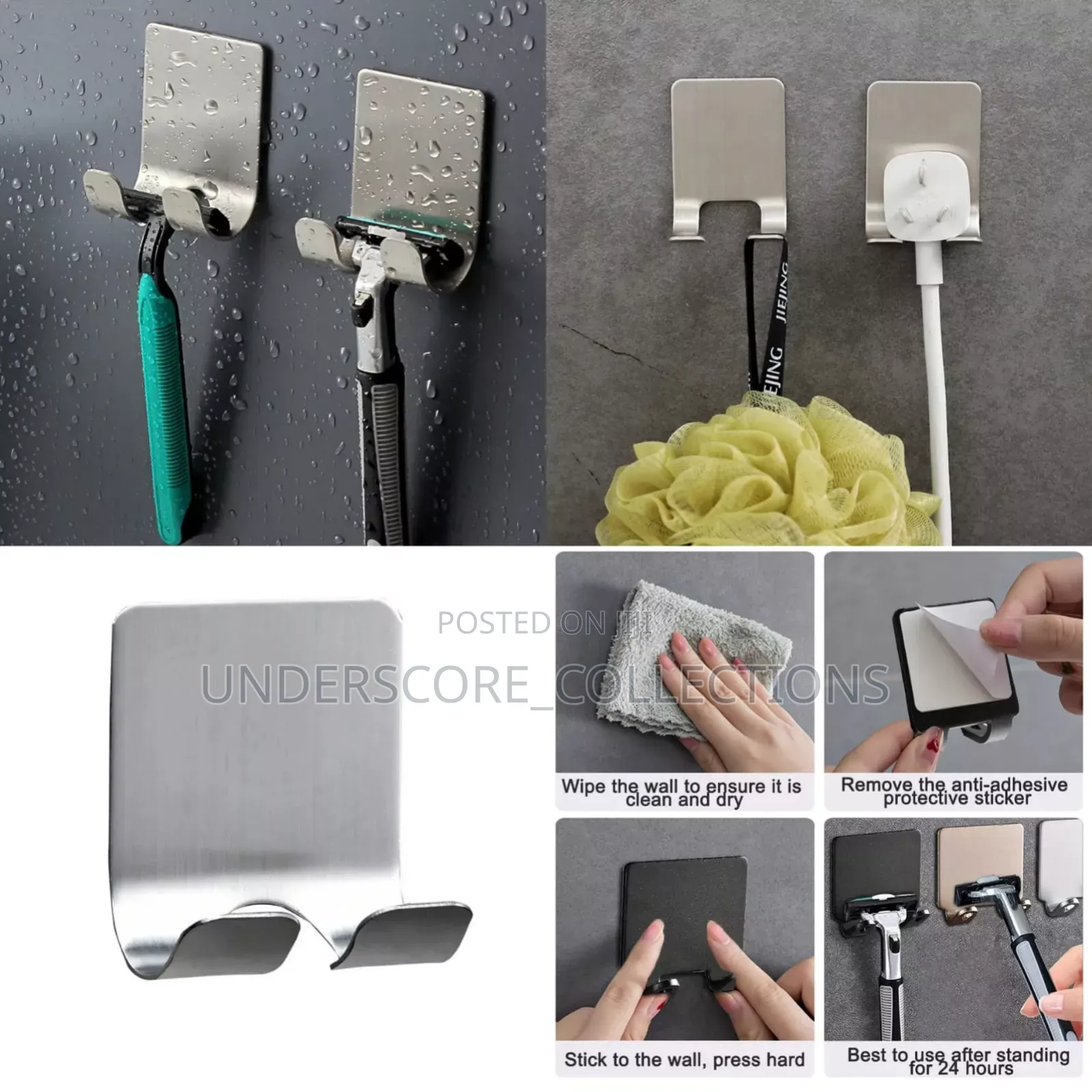 Bathroom Stainless Steel Shaver Holder*