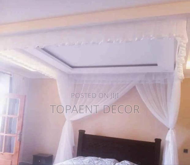 4 by 6 White Customized Ceiling Mosquito Net