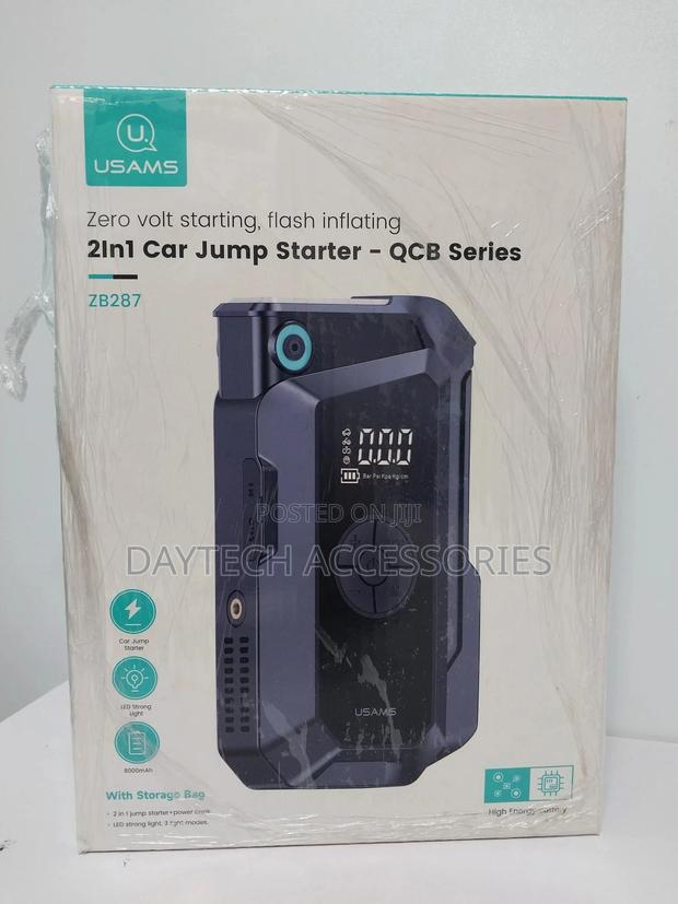 The Usams Zb287 2-in-1 Car Jump Starter and Air Inflator.