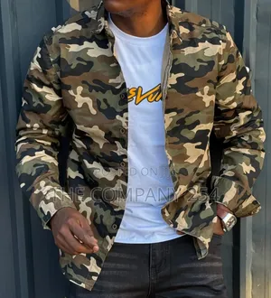 Quality Casual Longsleeved Comoflage Combat Collar Shirts
