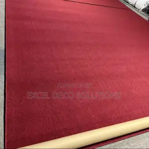 Red Wall to Wall Carpet Easy Maintenance