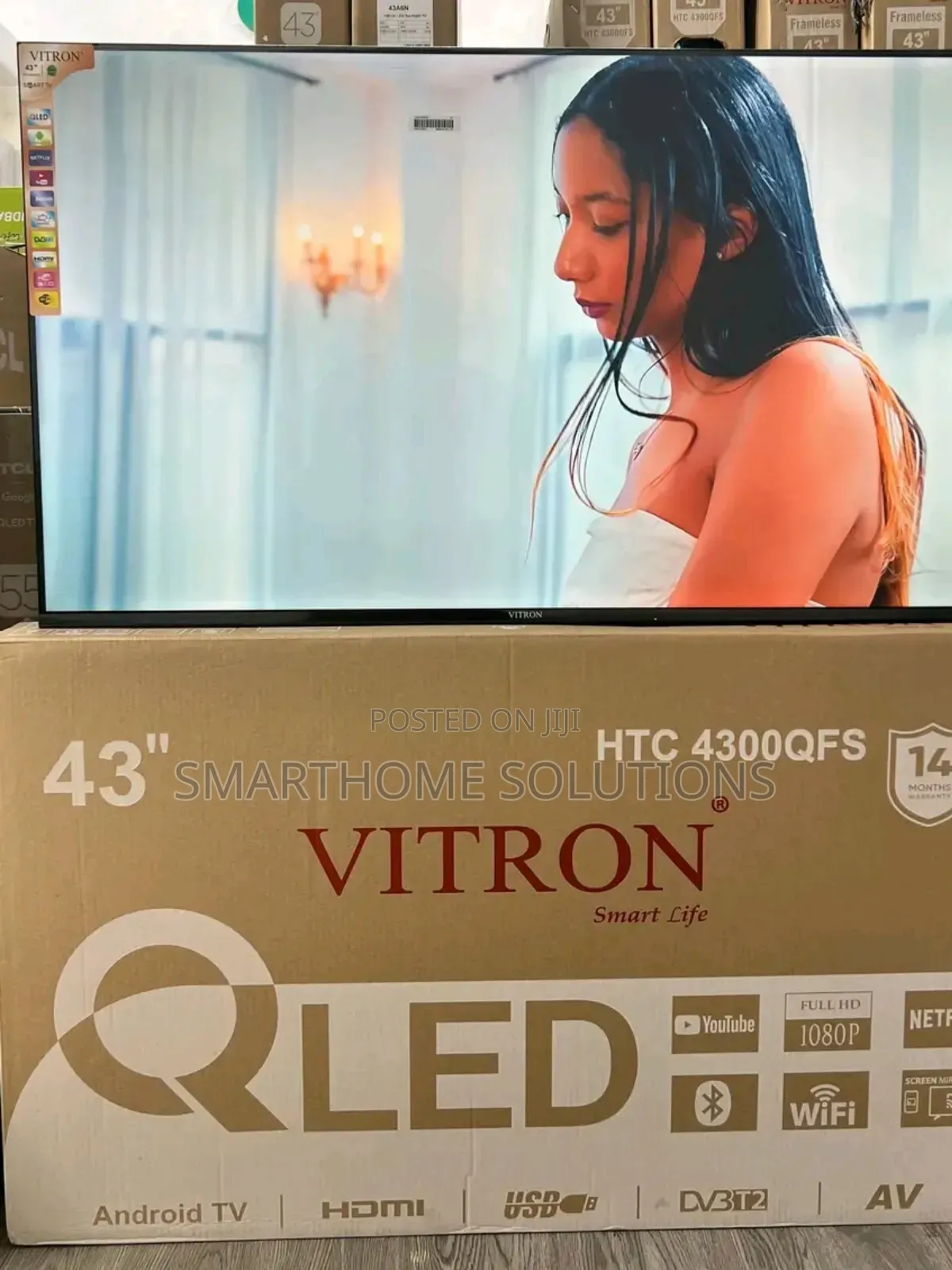 Vitron 43 Qled Picture, Brilliant Color – Vitron 43" Qled Smart Tv