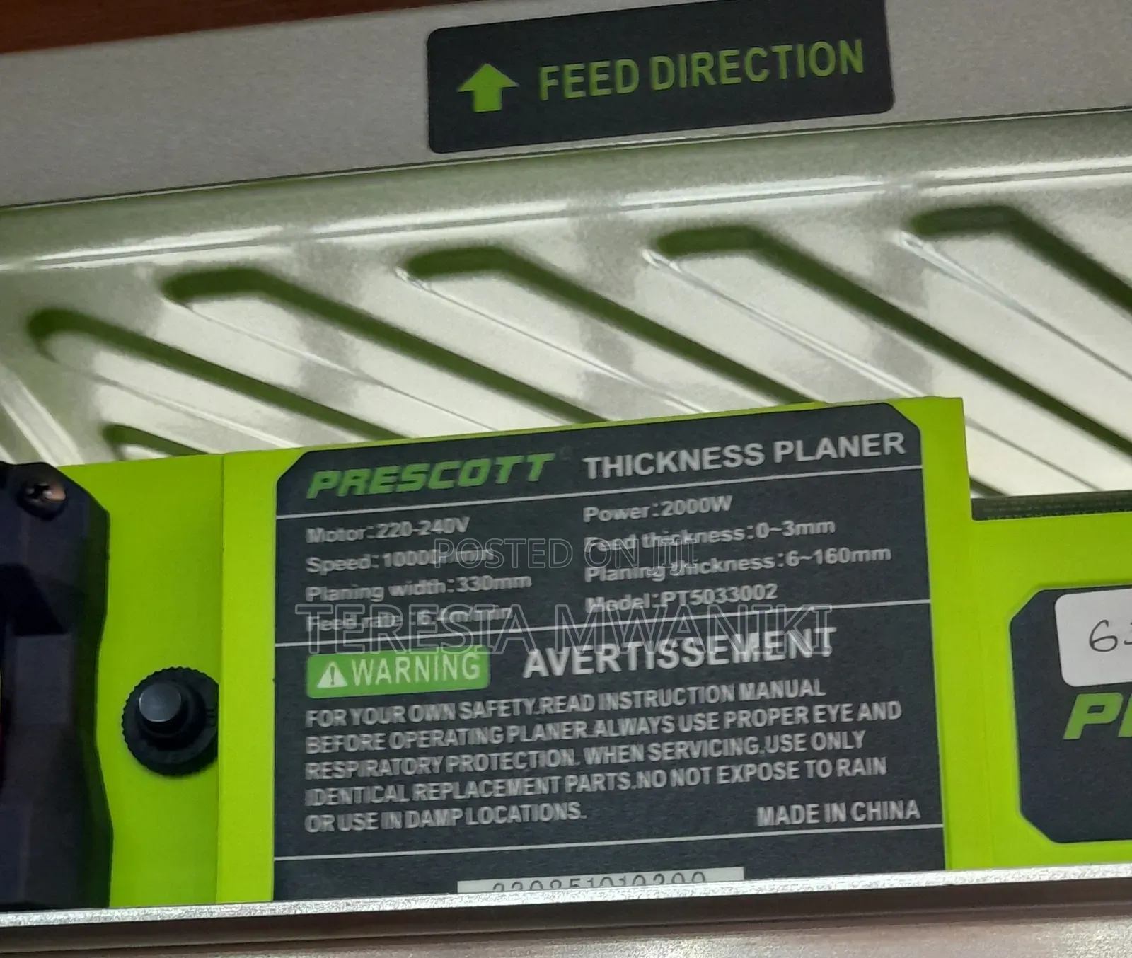 Thicknesses Planer (Prescott)