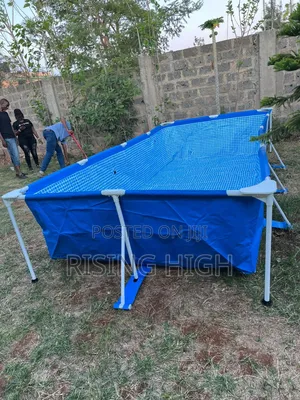 Family Size Pool With Steel Support