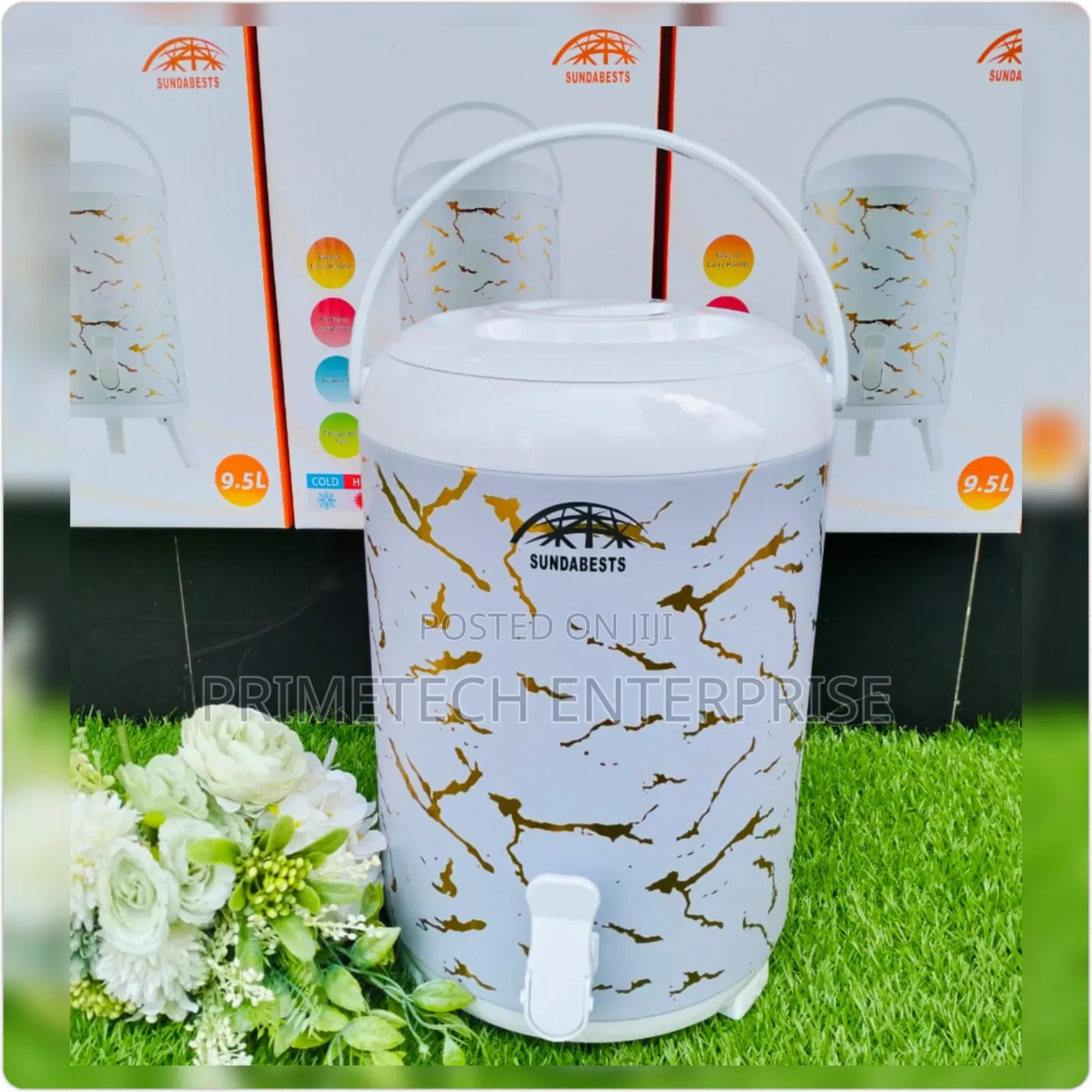 Marble White 9.5 Litres Food Flask