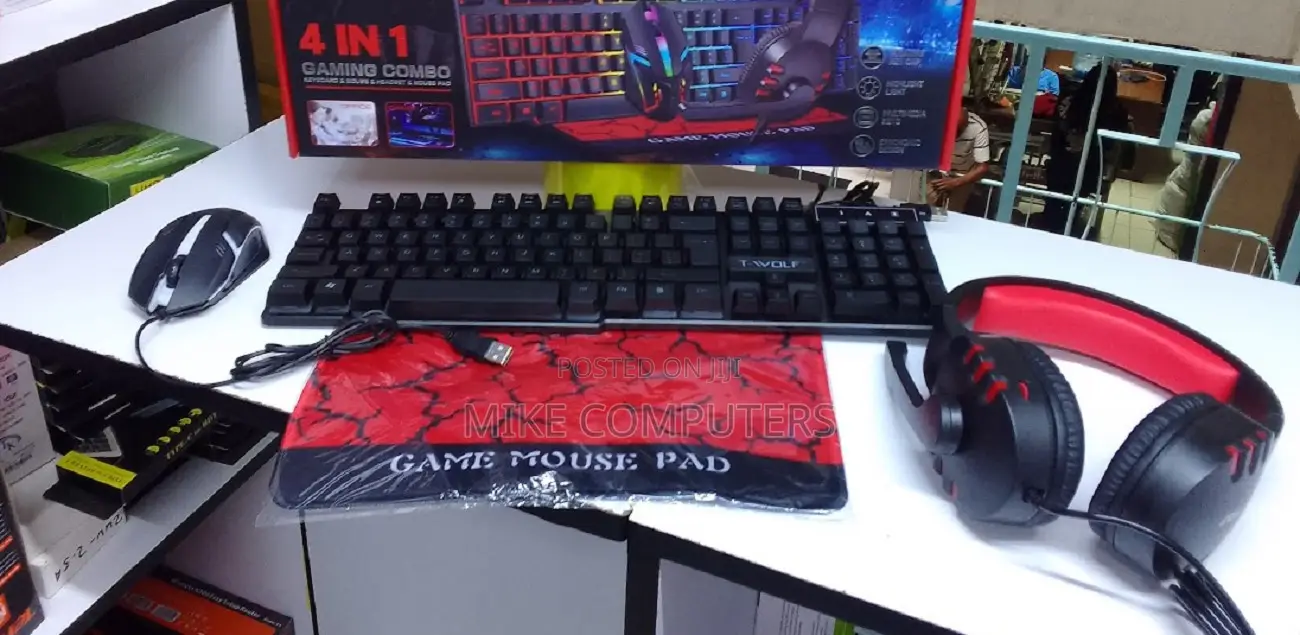 Tf800 Four-Piece Gaming Combo 104 Keys Keyboard