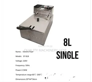 8l Capacity Deep Fryer Single