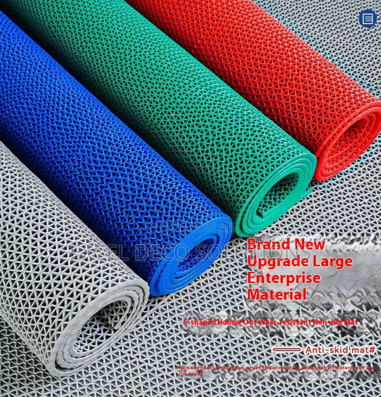 Black Color Anti Slip S Mats