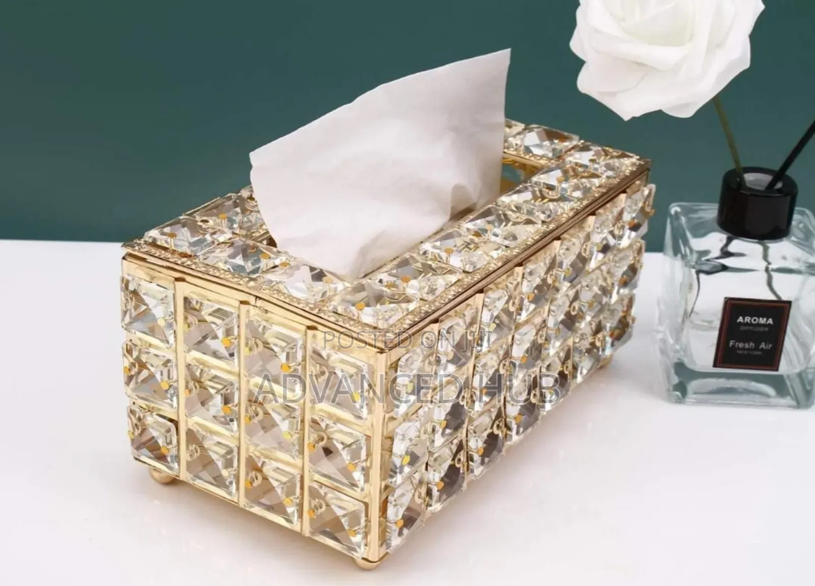 High Quality Crystal Sparkling Serviette Holder