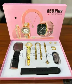 A58 Plus Smartwatch Gift Set for Women.
