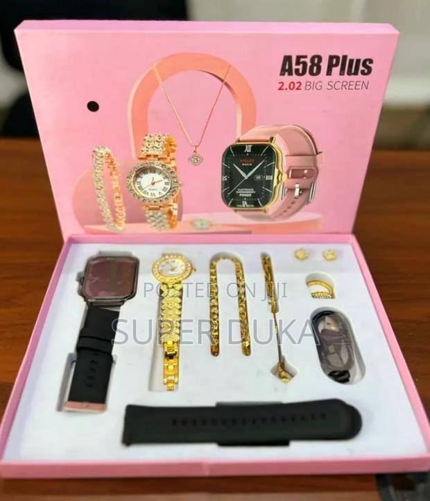 A58 Plus Smartwatch Gift Set for Women.