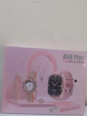 A58 Plus Smartwatch Gift Set for Women.