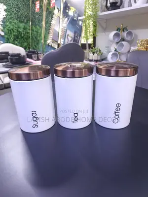 3in1 Storage Canisters Coffee, Tea, Sugar, Container Set