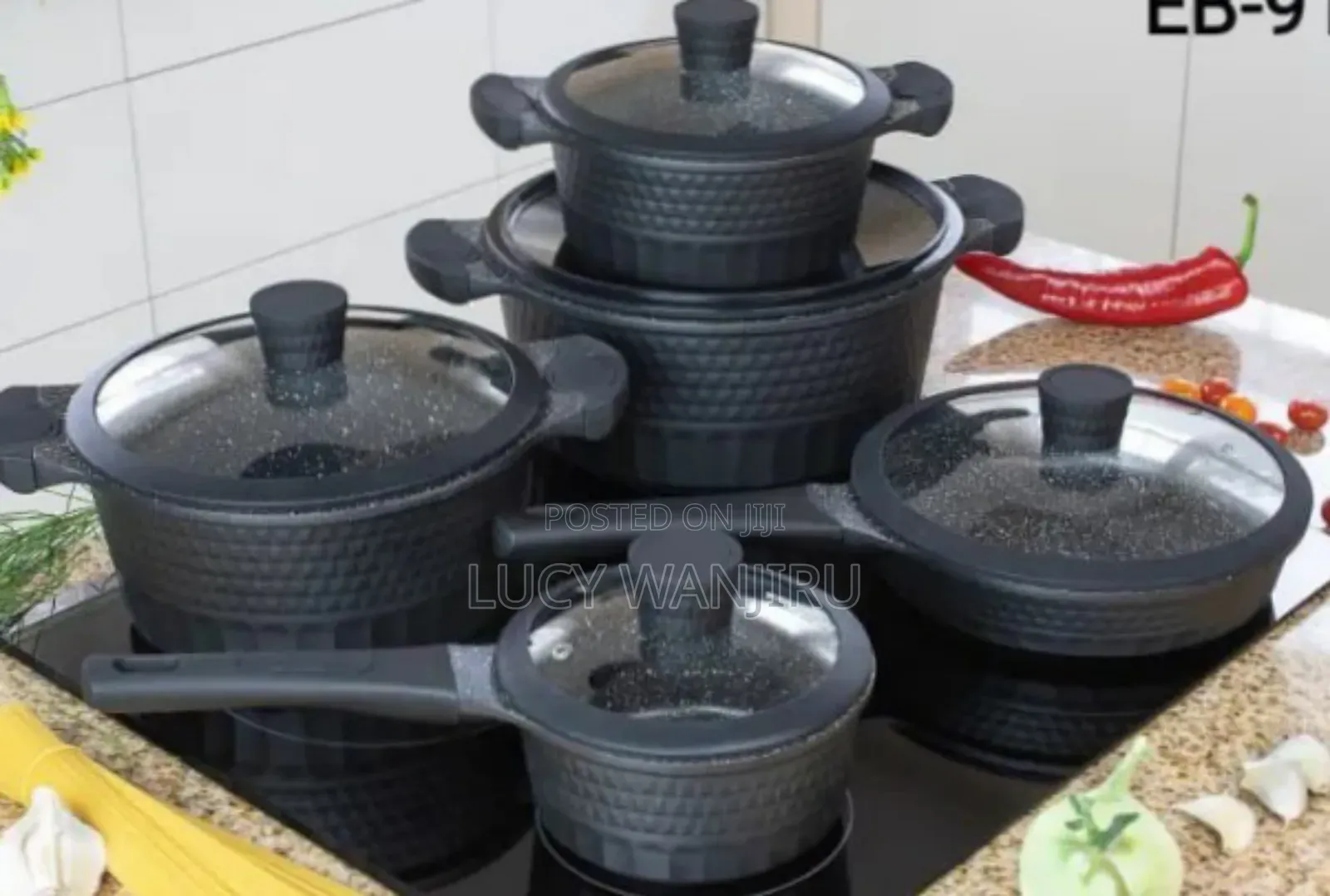 10pc Edenburg Pots and Pans