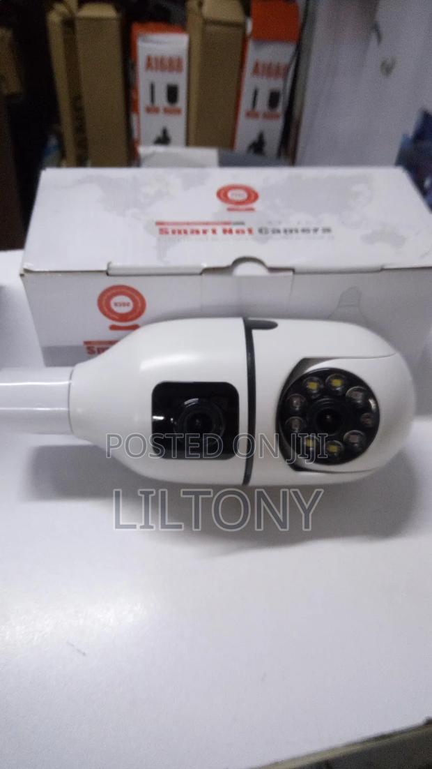 Dual Lens V380 Bulb Camera - thumbnail 2