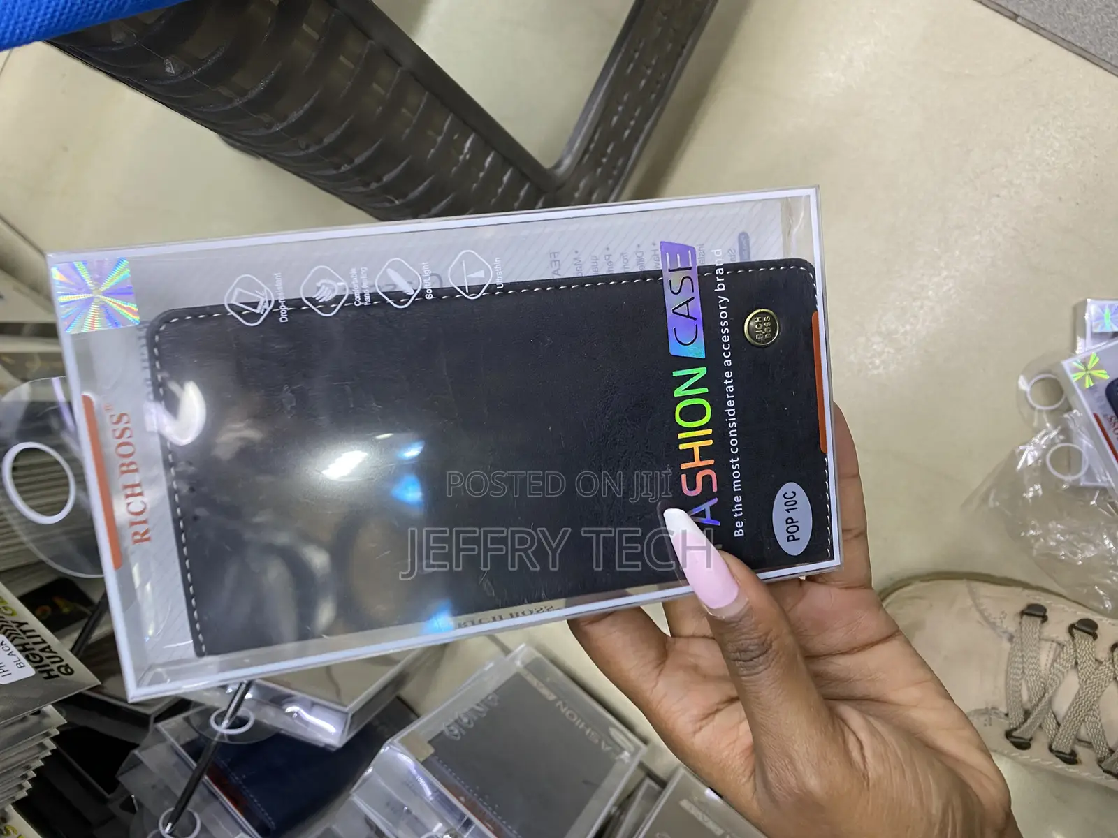 Miray Leather Flip Wallet Case for Tecno Pop 10c With Card Slots