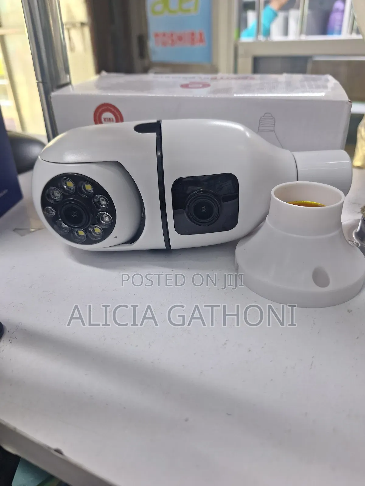 Dual Camera Bulb Camera V380 New