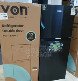 Color Black- No Frost Von 182litres Fridge