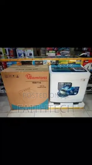 Ramtons Washing Machine Super Jumbo Twin Tub 12kg/14 With Air Dryer