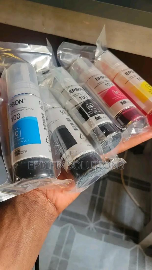 A Set of Original Epson Inks for Ecotank Printers at 4000