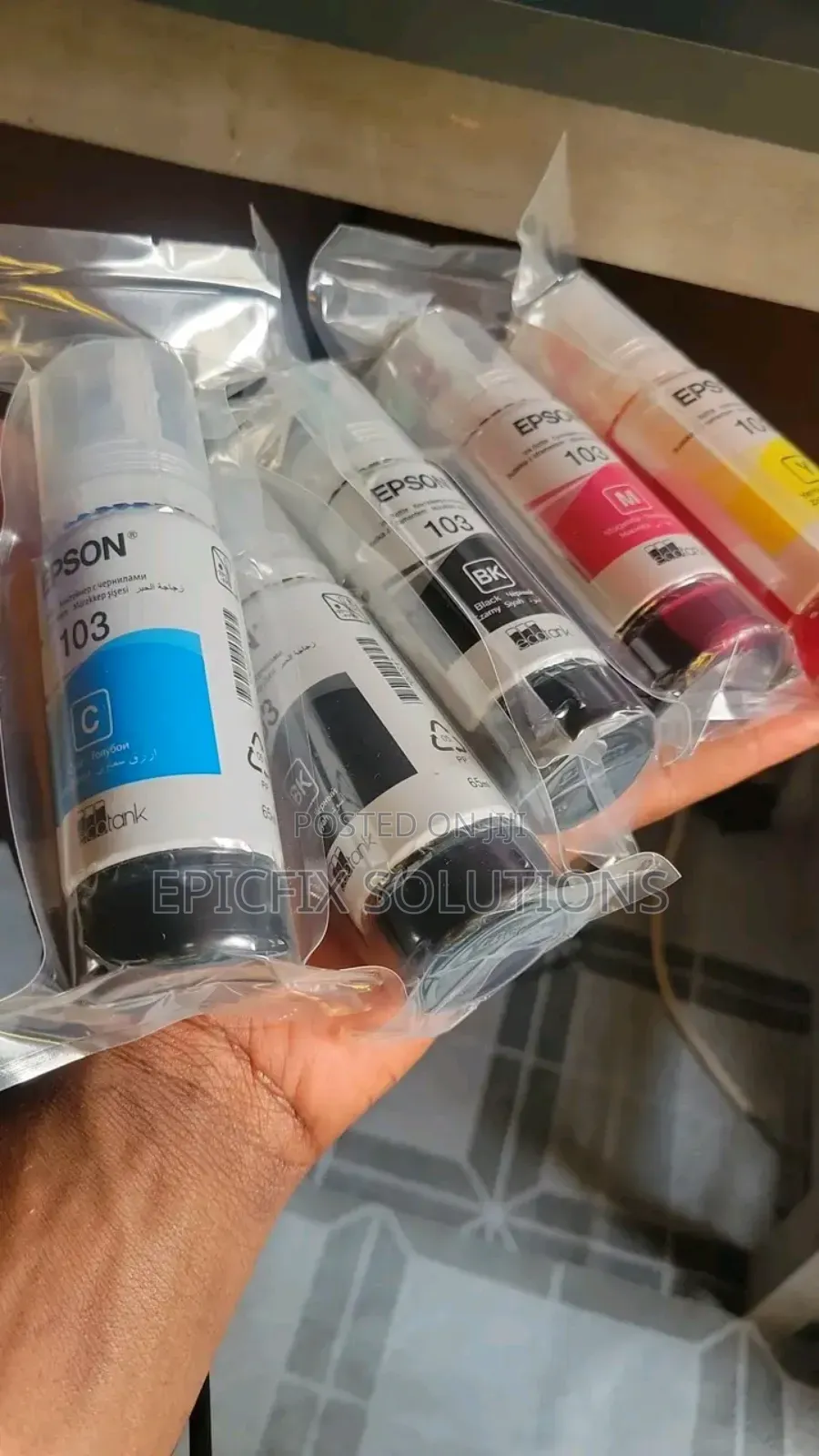 A Set of Original Epson Inks for Ecotank Printers at 4000