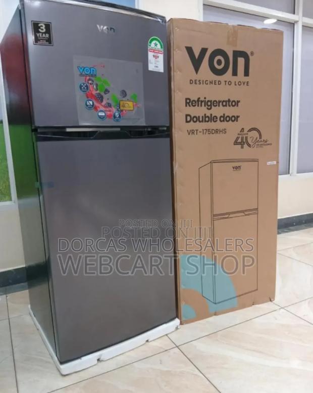 Colour Grey- Von 175litres Fridge - main view