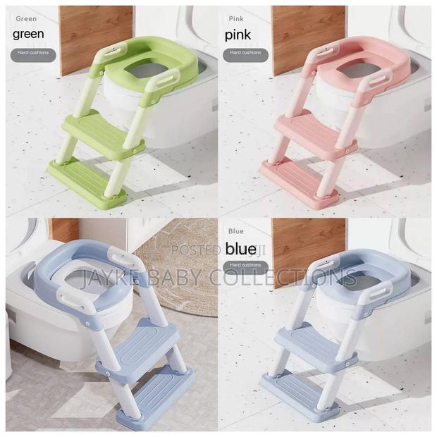 Adjustable Toddler Potty Training Seat With Step Cushion - main view