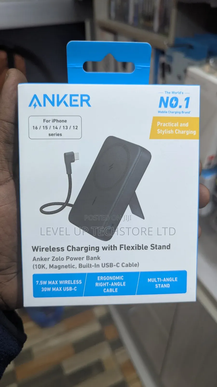 Anker Zolo Power Bank (10,000 Mah, 30w) – Black