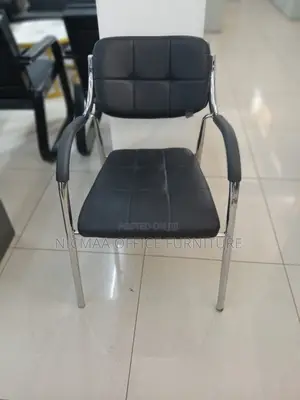 Chrome Frame, Padded Comfort Modern Executive Visitor Chair