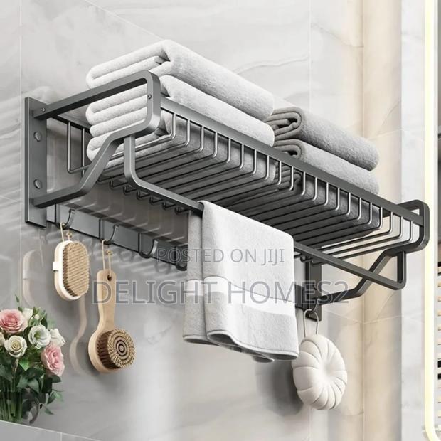 Bathroom Wall Mounted Towel Rack_ele - thumbnail 2