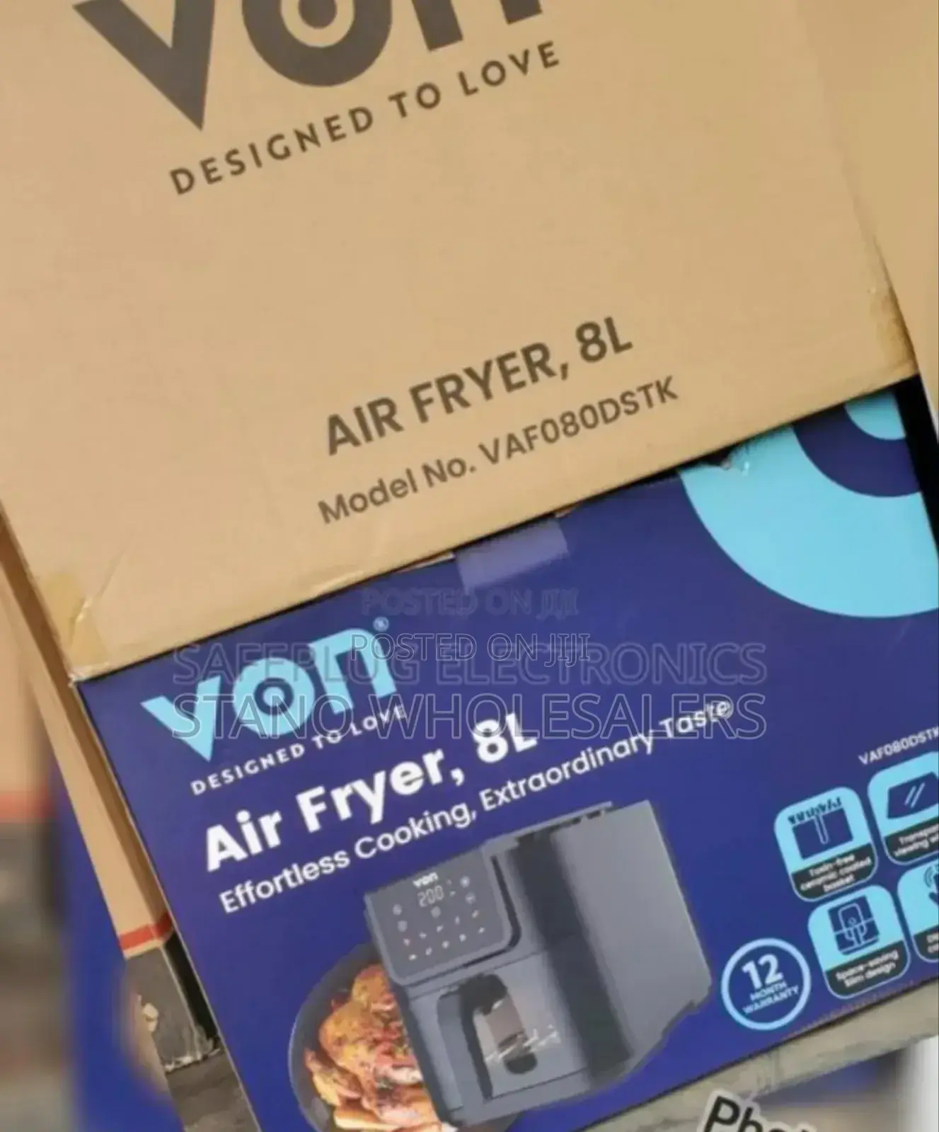 Black Von 8l Air Fryer