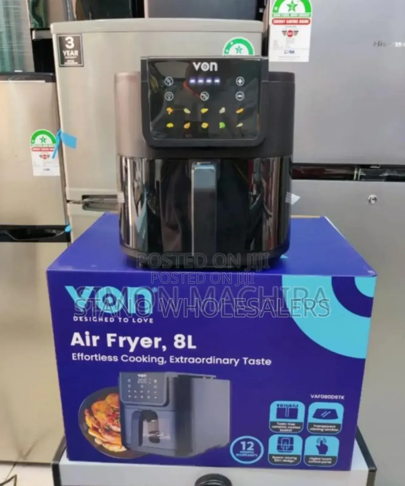 Pay on Delivery Von 8l Air Frier