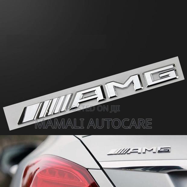Amg Logo Emblem for Mercedes Vehicles(Chrome)