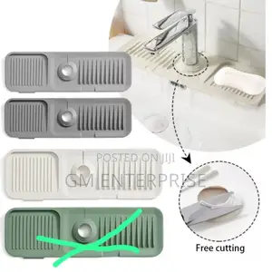 *Kitchen Silicone Faucet Sink Splash Guard Mat