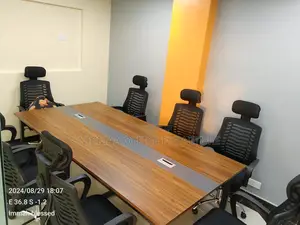 2.4m Power-Ready, Executive Finish Boardroom Table