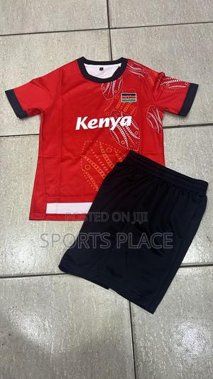 Kids Kenya Rugby Red Kit - main view