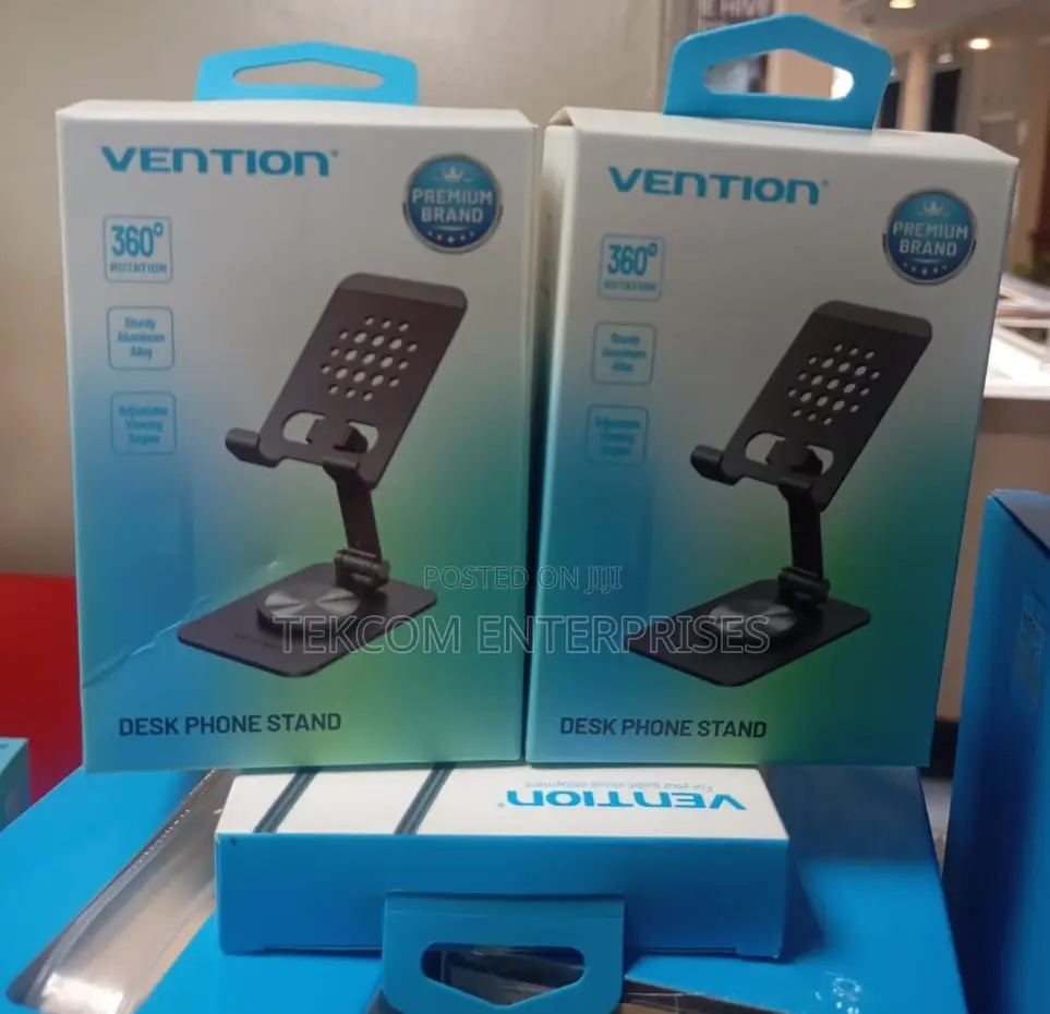Vention Ksdh0 Articulating Desk Phone Stand With 360° Rotatable Base