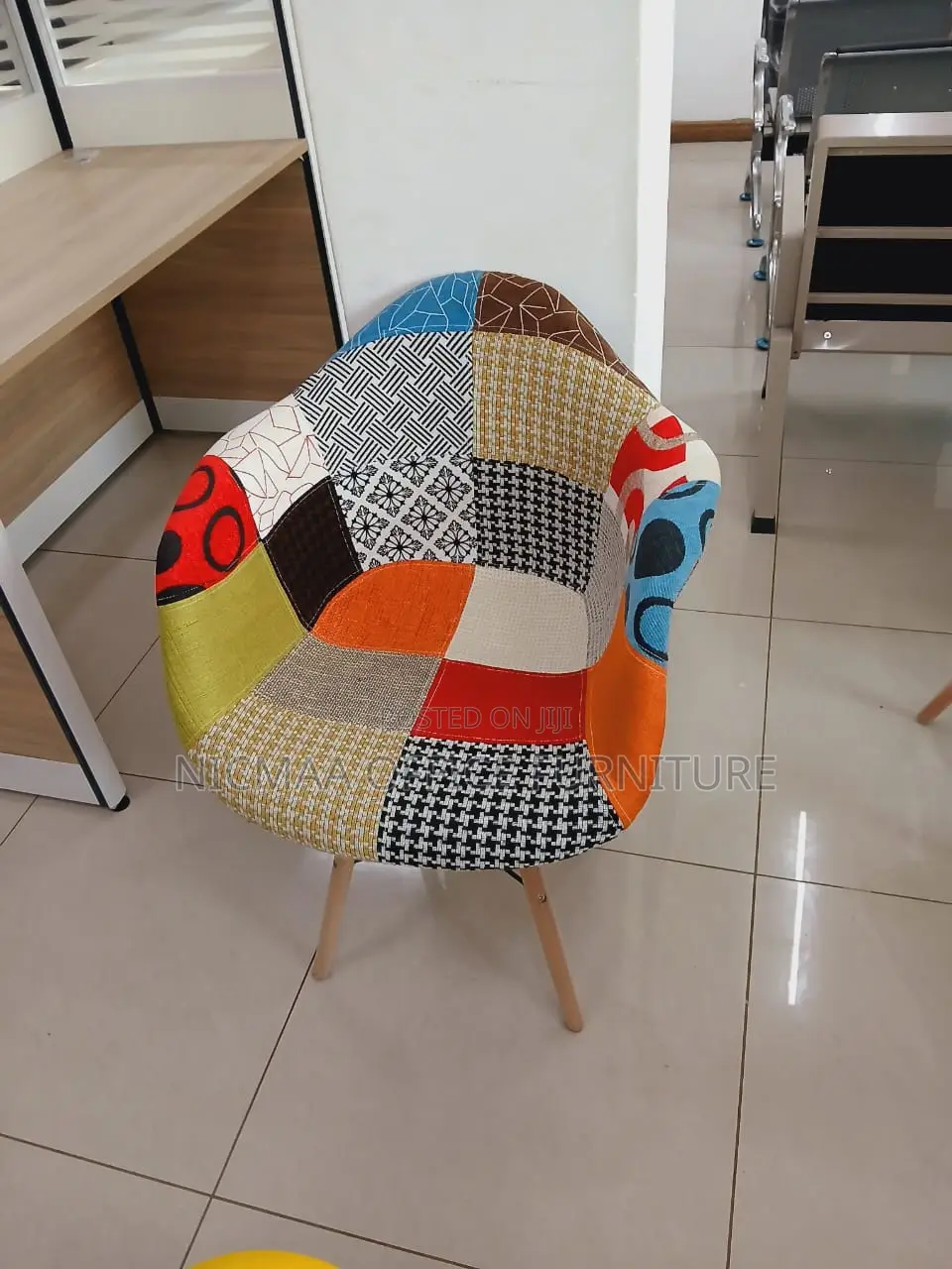 Make Your Space Pop With Colorful Patchwork Accent Chair