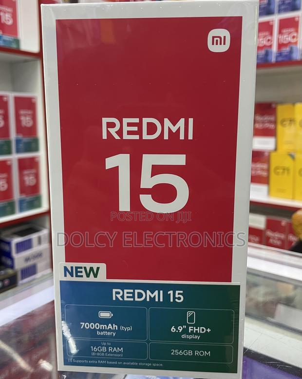New Xiaomi Redmi 15 5G 256 GB Black