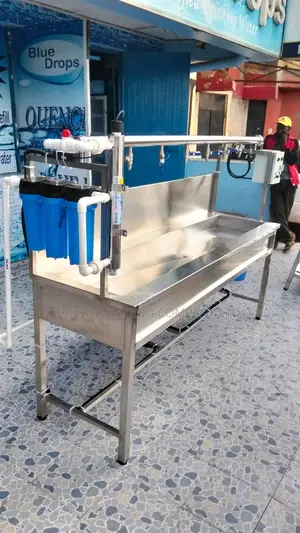 6-tap Water Filling Line With Filters, Uv Pressure Control