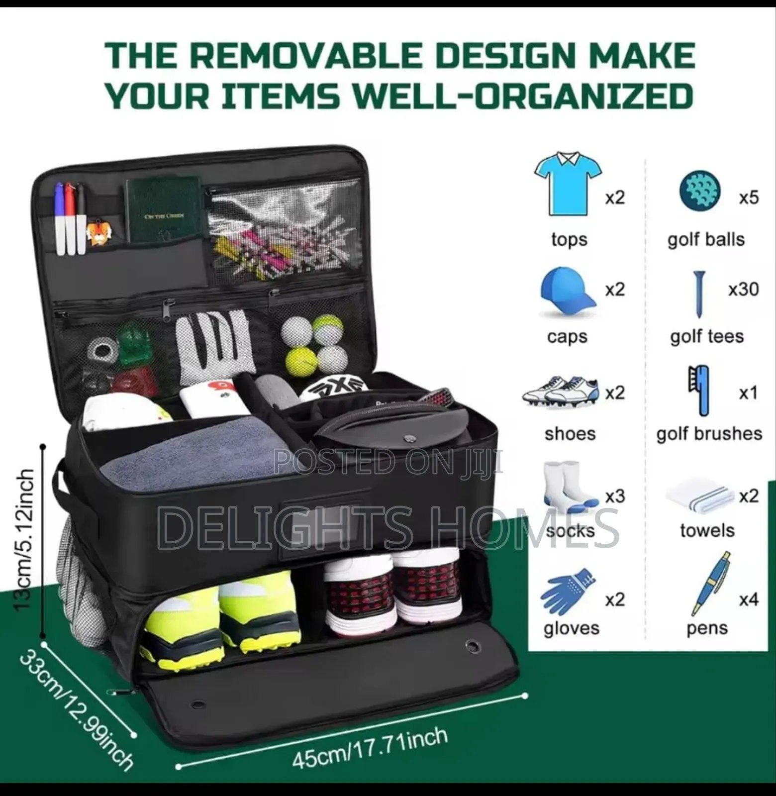 2-Layer Golf Trunk Organizer-Fu