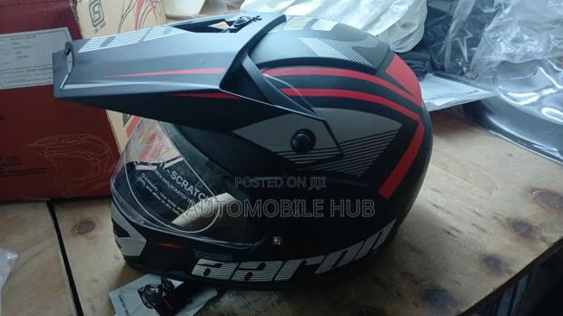 Offroad Riding Helmet - Red and Black Sports Helmet