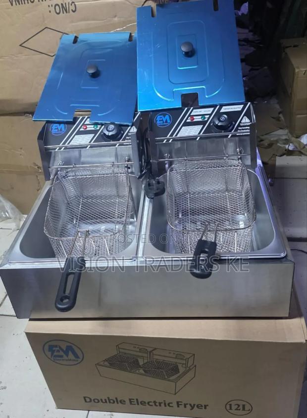 Electromate Double Deep Fryer Electromate - main view