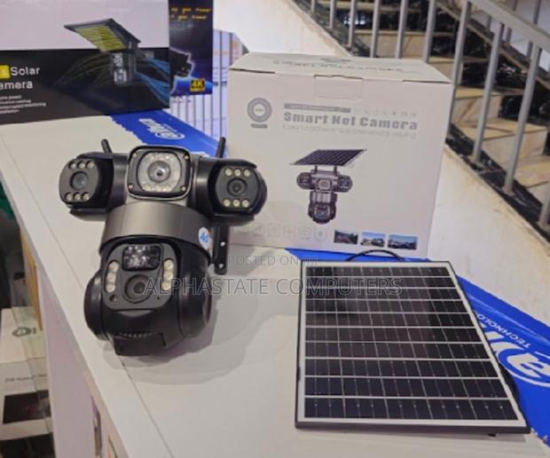 Triple Lens Solar 4g Enabled Security Camera With Two-Way Audio Pan-T